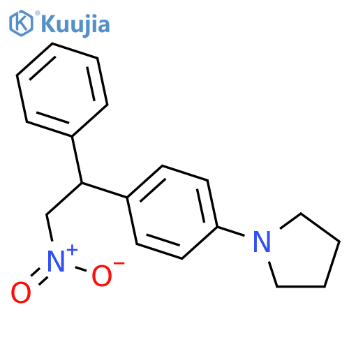Pyrrolidine, 1-[4-(2-nitro-1-phenylethyl)phenyl]- structure