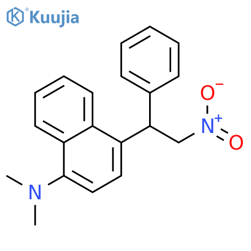 1-Naphthalenamine, N,N-dimethyl-4-(2-nitro-1-phenylethyl)- structure