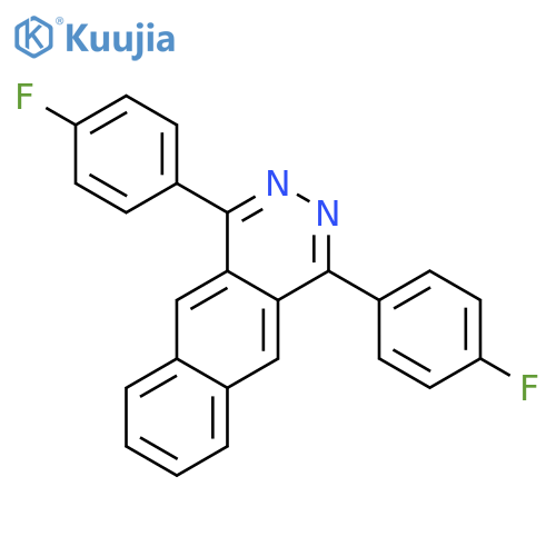 Benzo[g]phthalazine, 1,4-bis(4-fluorophenyl)- structure