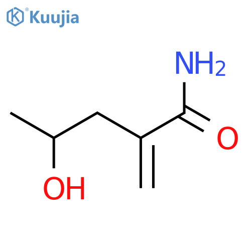 Pentanamide, 4-hydroxy-2-methylene- structure