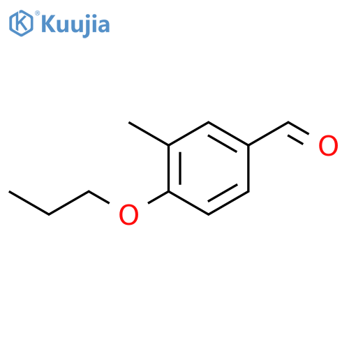 3-methyl-4-propoxybenzaldehyde structure