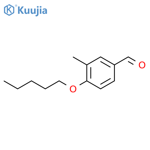 Benzaldehyde,3-methyl-4-(pentyloxy)- structure