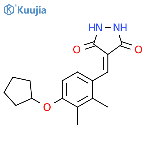 3,5-Pyrazolidinedione,4-[[4-(cyclopentyloxy)-2,3-dimethylphenyl]methylene]- structure