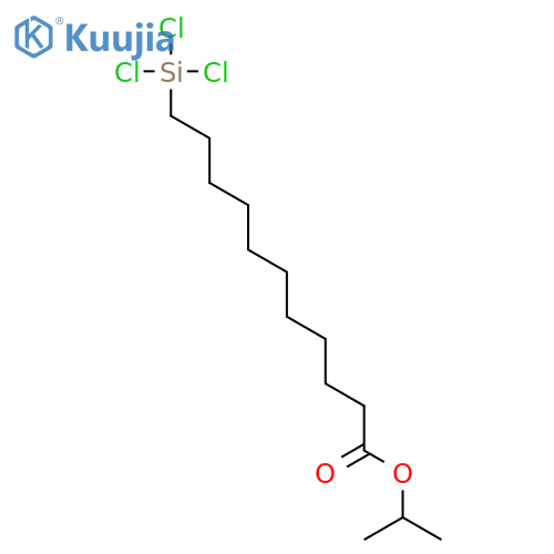 Undecanoic acid, 11-(trichlorosilyl)-, 1-methylethyl ester structure