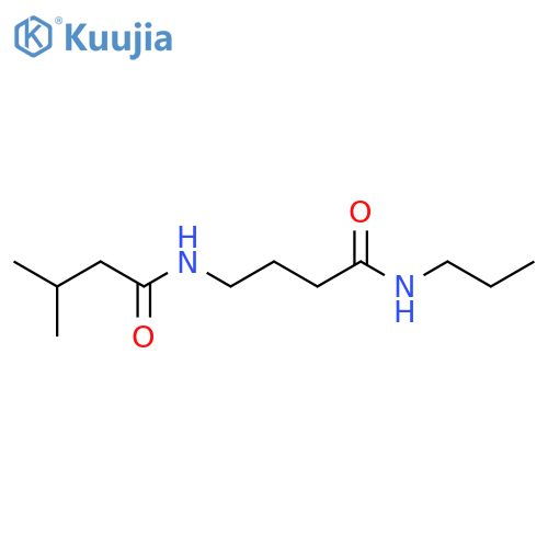 Butanamide, 3-methyl-N-(4-oxo-4-(propylamino)butyl)- structure
