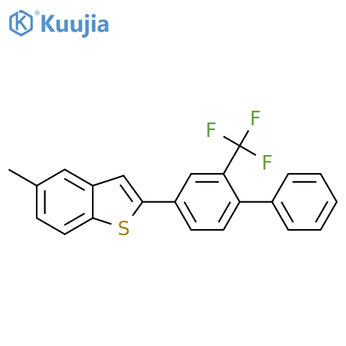 Benzo[b]thiophene, 5-methyl-2-[2-(trifluoromethyl)[1,1'-biphenyl]-4-yl]- structure
