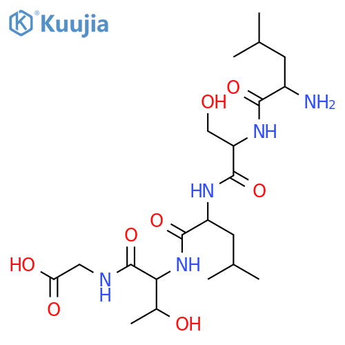 Glycine, L-leucyl-L-seryl-L-leucyl-L-threonyl- structure