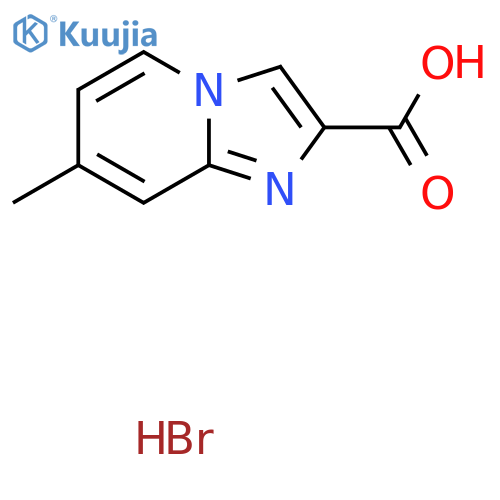7-Methyl-imidazo[1,2-a]pyridine-2-carboxylic acid hydrobromide structure