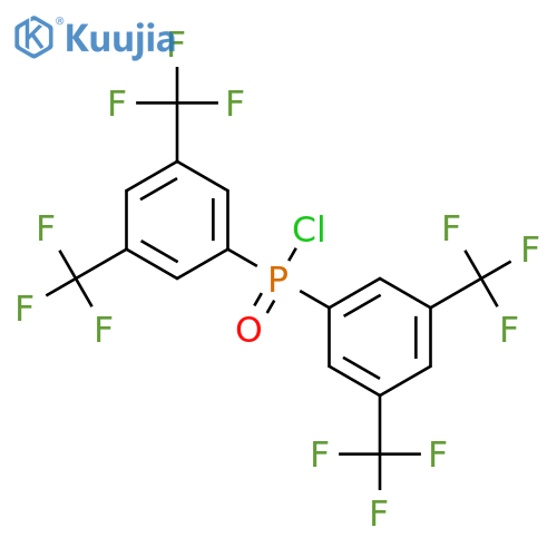 Phosphinic chloride, bis[3,5-bis(trifluoromethyl)phenyl]- structure