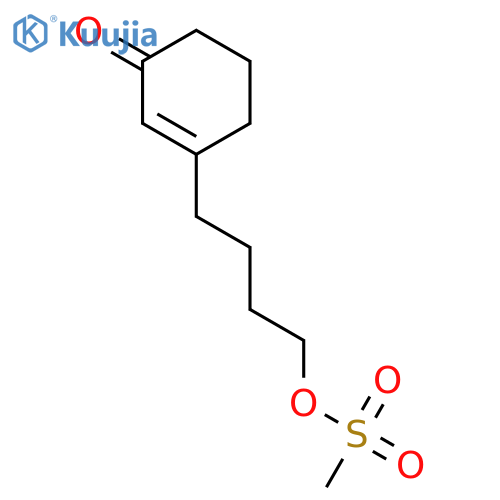 2-CYCLOHEXEN-1-ONE, 3-[4-[(METHYLSULFONYL)OXY]BUTYL]- structure