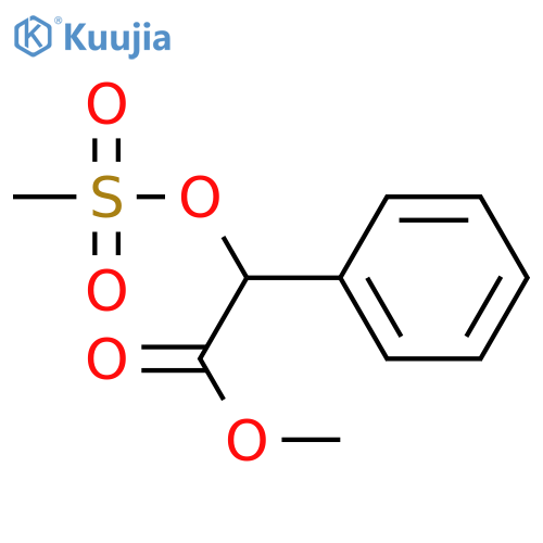 Benzeneacetic acid, a-[(methylsulfonyl)oxy]-, methyl ester structure