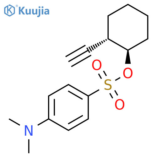 2-Ethinylcyclohexyl-[4-(dimethylamino)benzolsulfonat] structure