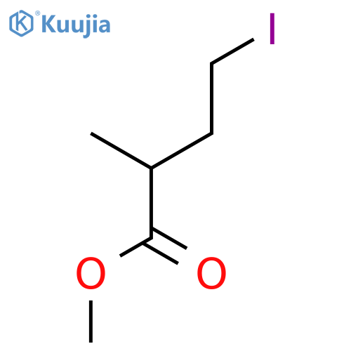 Butanoic acid, 4-iodo-2-methyl-, methyl ester structure