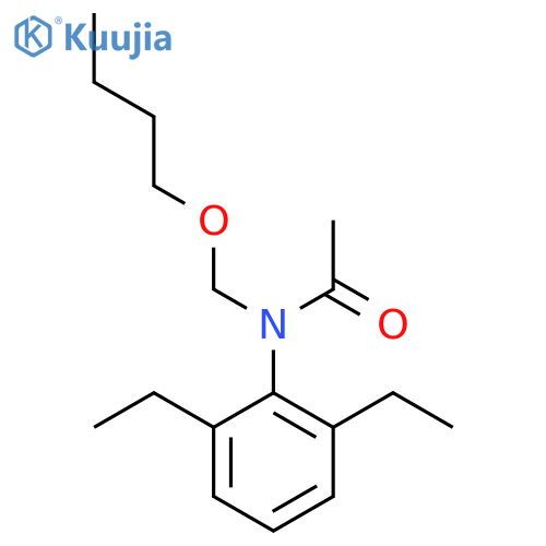 N-(Butoxymethyl)-N-(2,6-diethylphenyl)acetamide structure