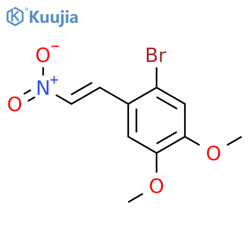 1-bromo-4,5-dimethoxy-2-(2-nitroethenyl)benzene structure