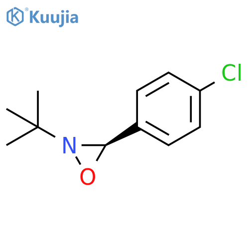 Oxaziridine, 3-(4-chlorophenyl)-2-(1,1-dimethylethyl)-, (2R,3R)-rel- structure