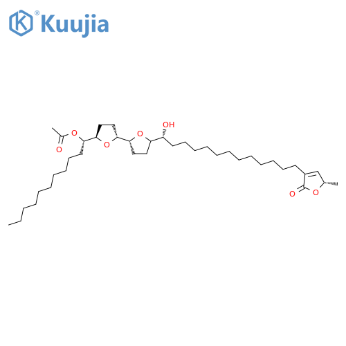 [(1S)-1-[(2R,5R)-5-[(2R)-5-[(1R)-1-Hydroxy-13-[(2S)-2-methyl-5-oxo-2H-furan-4-yl]tridecyl]oxolan-2-yl]oxolan-2-yl]undecyl] acetate structure