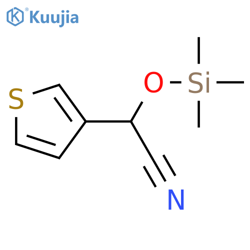 3-Thiopheneacetonitrile, a-[(trimethylsilyl)oxy]- structure