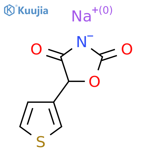 5-(3-Thienyl)oxazolidine-2,4-dione sodium structure