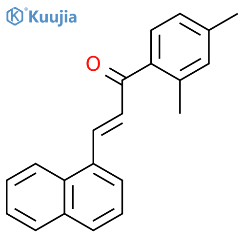 2-Propen-1-one, 1-(2,4-dimethylphenyl)-3-(1-naphthalenyl)- structure