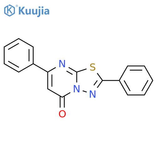 5H-1,3,4-THIADIAZOLO[3,2-A]PYRIMIDIN-5-ONE, 2,7-DIPHENYL- structure
