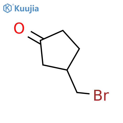Cyclopentanone, 3-(bromomethyl)- structure