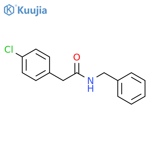 BENZENEACETAMIDE, 4-CHLORO-N-(PHENYLMETHYL)- structure