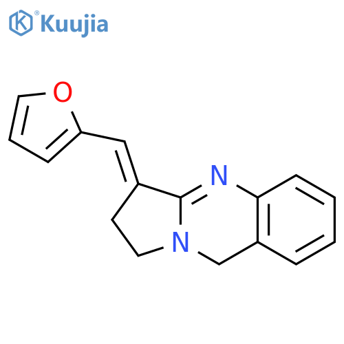 Pyrrolo[2,1-b]quinazoline, 3-(2-furanylmethylene)-1,2,3,9-tetrahydro- structure