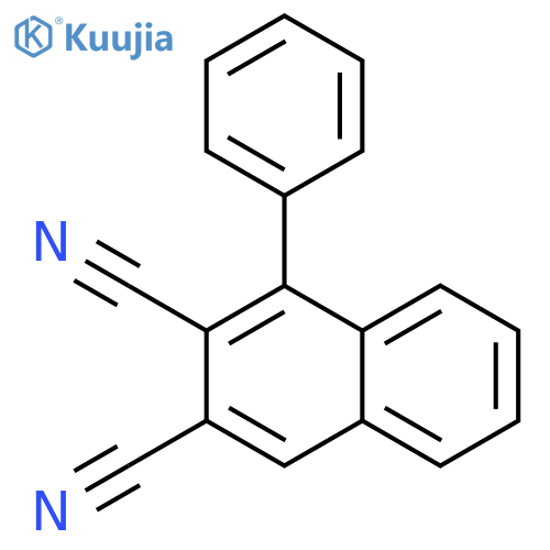 2,3-Naphthalenedicarbonitrile, 1-phenyl- structure