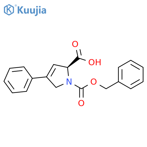 1H-Pyrrole-1,2-dicarboxylic acid, 2,5-dihydro-4-phenyl-, 1-(phenylmethyl) ester, (S)- (9CI) structure