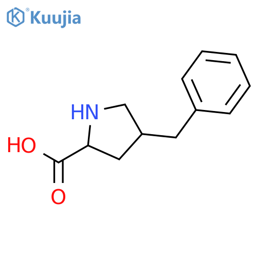 (2S,4S)-4-Benzylpyrrolidine-2-carboxylic acid structure