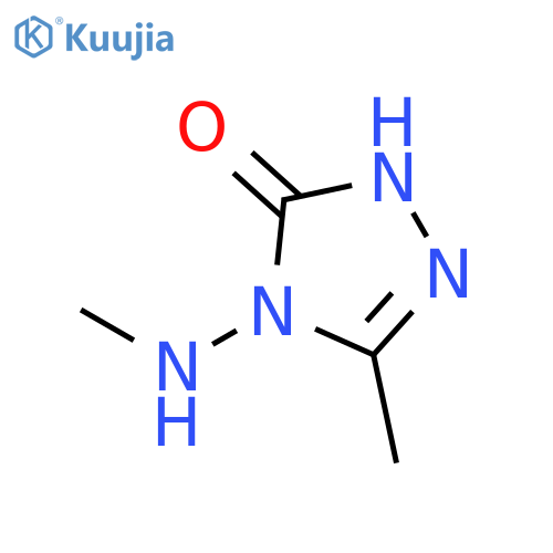 3H-1,2,4-Triazol-3-one, 2,4-dihydro-5-methyl-4-(methylamino)- structure