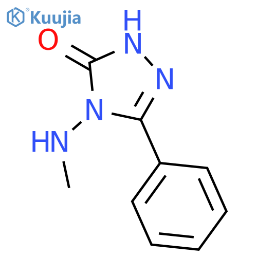 3H-1,2,4-Triazol-3-one, 2,4-dihydro-4-(methylamino)-5-phenyl- structure