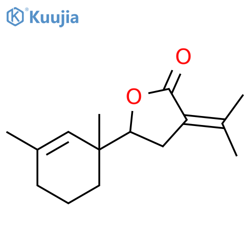 2(3H)-Furanone, 5-(1,3-dimethyl-2-cyclohexen-1-yl)dihydro-3-(1-methylethylidene)- structure