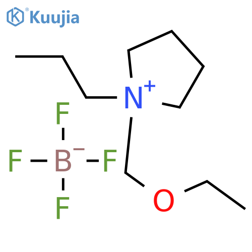 Pyrrolidinium, 1-(ethoxymethyl)-1-propyl-, tetrafluoroborate(1-) structure