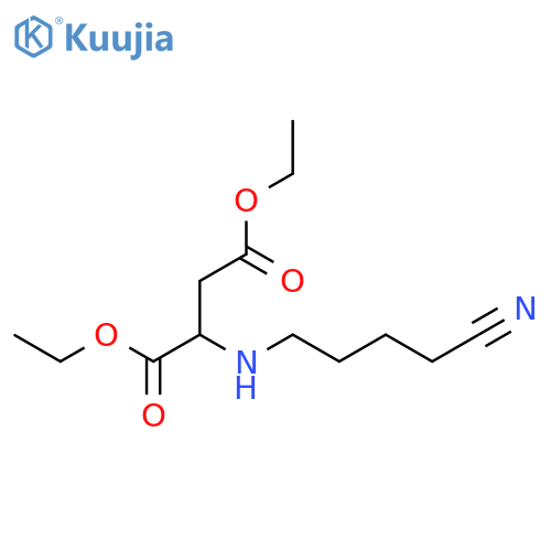 Aspartic acid, N-(4-cyanobutyl)-, diethyl ester structure