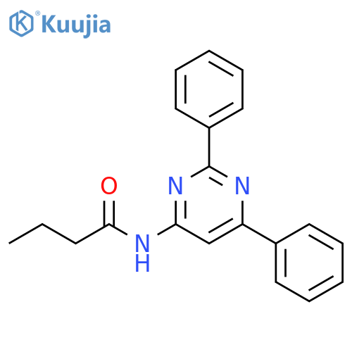 Butanamide, N-(2,6-diphenyl-4-pyrimidinyl)- structure
