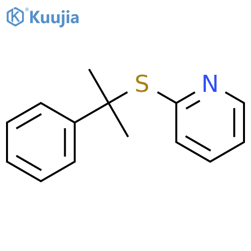 Pyridine, 2-[(1-methyl-1-phenylethyl)thio]- structure