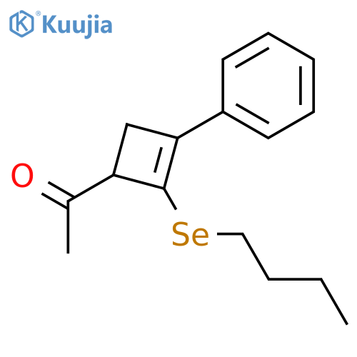 Ethanone, 1-[2-(butylseleno)-3-phenyl-2-cyclobuten-1-yl]- structure