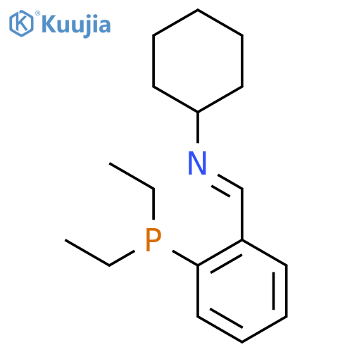 Cyclohexanamine, N-[[2-(diethylphosphino)phenyl]methylene]- structure
