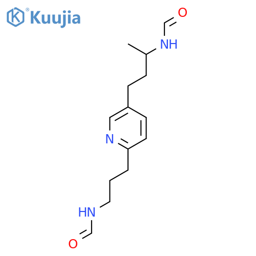 Formamide, N-[3-[5-[(3S)-3-(formylamino)butyl]-2-pyridinyl]propyl]- structure