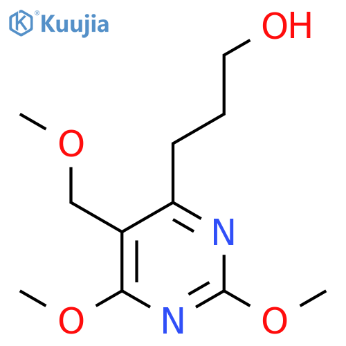 4-Pyrimidinepropanol, 2,6-dimethoxy-5-(methoxymethyl)- structure