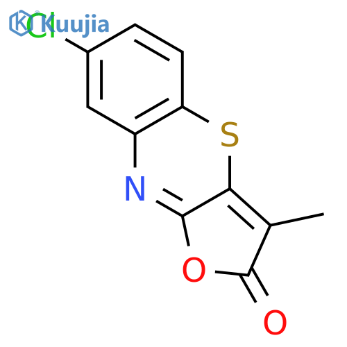 2H-Furo[3,2-b][1,4]benzothiazin-2-one, 7-chloro-3-methyl- structure