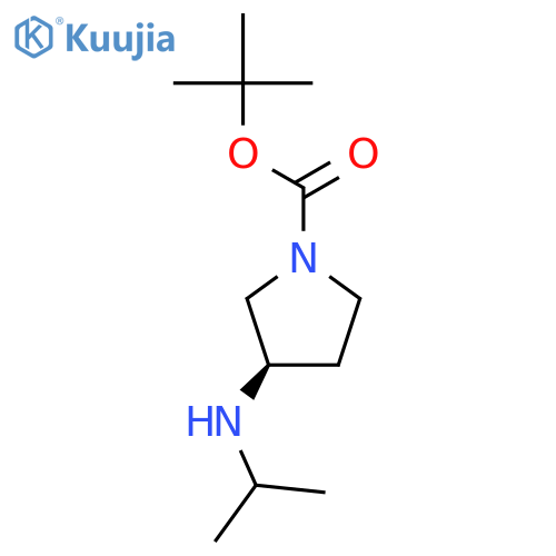 tert-butyl (3S)-3-(isopropylamino)pyrrolidine-1-carboxylate structure