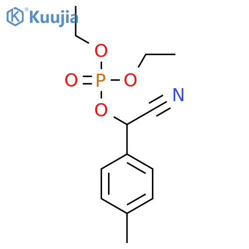 Phosphoric acid, (R)-cyano(4-methylphenyl)methyl diethyl ester structure