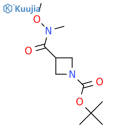 tert-butyl 3-[methoxy(methyl)carbamoyl]azetidine-1-carboxylate structure