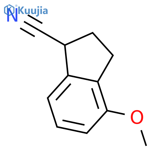 2,3-DIHYDRO-4-METHOXY-1H-INDENE-1-CARBONITRILE structure