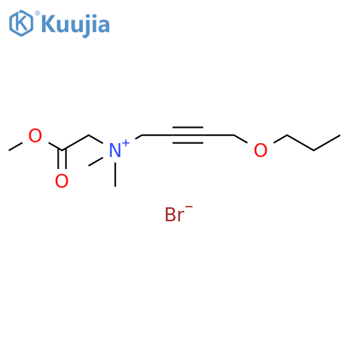 2-Butyn-1-aminium, N-(2-methoxy-2-oxoethyl)-N,N-dimethyl-4-propoxy-, bromide (1:1) structure