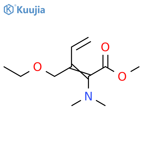 2,4-Pentadienoic acid, 2-(dimethylamino)-3-(ethoxymethyl)-, methyl ester structure