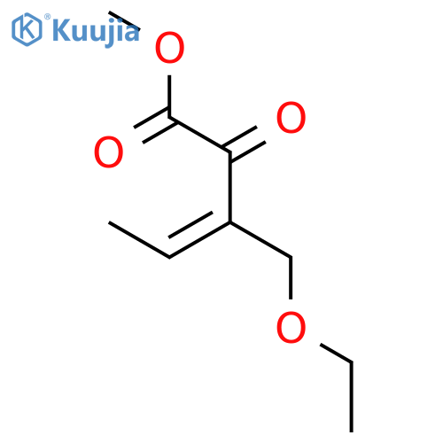 3-Pentenoic acid, 3-(ethoxymethyl)-2-oxo-, methyl ester structure